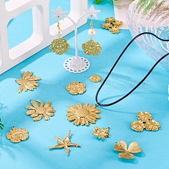 11Pcs 11 Styles 304 Stainless Steel Pendants&nbsp;STAS-TA0003-22