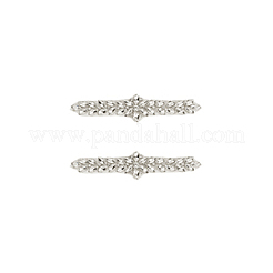 2Pcs Zinc Alloy with Rhinestone Sew on Appliques&nbsp;PATC-FG0002-19