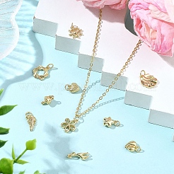 10Pcs 10 Styles Brass Pendants&nbsp;KK-YW0004-40
