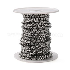 Tarnish Resistant Men's Jewelry Making 304 Stainless Steel Box Chains&nbsp;CHS-A003F-4.0mm
