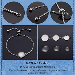 DIY Flat Round Bracelet Making Kits&nbsp;DIY-UN0003-54