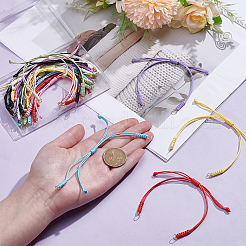 24Pcs 8 Colors Waxed Polyester Cord Bracelets Making&nbsp;BJEW-UN00036