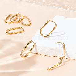 16Pcs Ion Plating(IP) 304 Stainless Steel Hoop Earrings for Women&nbsp;EJEW-UN0003-01