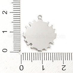 Non-Tarnish 304 Stainless Steel Pendant Cabochon Settings&nbsp;STAS-P333-04P