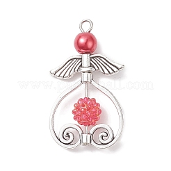 Glass Pearl Bead Angel Pendants&nbsp;PALLOY-JF02054