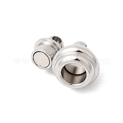 304 Stainless Steel Magnetic Clasps&nbsp;STAS-K332-01A-P