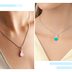 96Pcs 2 Bags 6 Colors Crack Glass Bead Pendants&nbsp;GLAA-BM0001-03