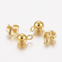 304 Stainless Steel Stud Earring Findings&nbsp;STAS-F162-49G