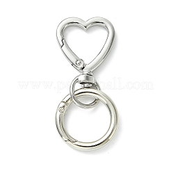 3Pcs Alloy Heart Swivel Hook Clasps&nbsp;KEYC-JKC01478