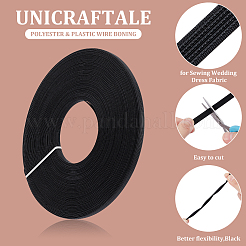 Polyester & Plastic Wire Boning&nbsp;FIND-WH0420-09B