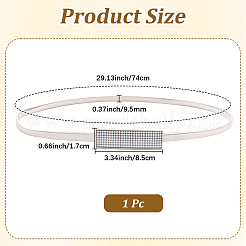Iron & Resin Rhinestones Waist Chain Belts for Women Ladies Dress&nbsp;AJEW-WH20072-04S