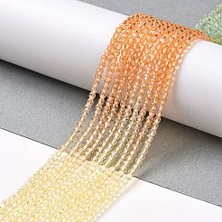 Transparent Gradient Color Glass Beads Strands&nbsp;GLAA-G101-2mm-05