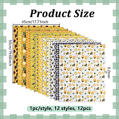 12Pcs 2 Styles Cotton Fabric&nbsp;DIY-PH0036-29B