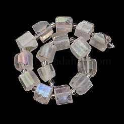 Electroplated Natural Quartz Beads Strands&nbsp;G-G767-02-16