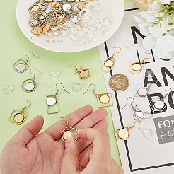 DIY Blank Dome & Mixed Shape Stainless Steel Dangle Earring Making Kit&nbsp;EJEW-AR00002