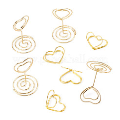 24Pcs 2 Styles Heart Steel Name Card Holder&nbsp;AJEW-TA0003-54