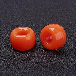 Opaque Acrylic European Large Hole Beads&nbsp;PL338-3