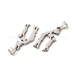Non-Tarnish Mother's Day 201 Stainless Steel Pendants&nbsp;STAS-K251-015
