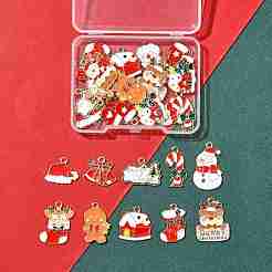 30Pcs 15 Styles Alloy Enamel Pendants&nbsp;ENAM-FS0003-52A