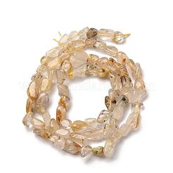 Natural Gold Rutilated Quartz Beads Strands&nbsp;G-I389-A25