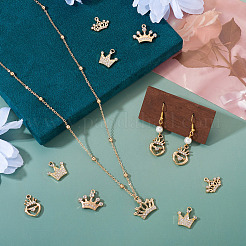 30Pcs 5 Style Alloy Rhinestone Pendants&nbsp;FIND-TA0009-16