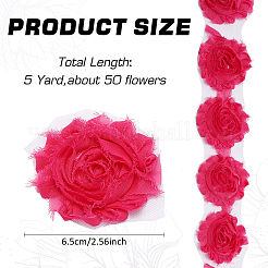 Polyester Lace Ribbons&nbsp;OCOR-WH0082-213B