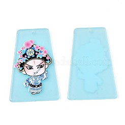 Translucent Cellulose Acetate(Resin) Pendants&nbsp;KY-T040-66