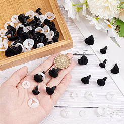 36 Sets 3 Styles Heart Flocky & Plastic Safety Craft Noses&nbsp;FIND-GO0002-16B