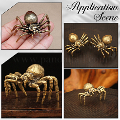 2Pcs Spider Alloy Display Decorations&nbsp;DJEW-SP0001-47