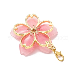 3Pcs 3 Colors Glass Pomegranate Flower Pendant Decorations&nbsp;HJEW-JM03399