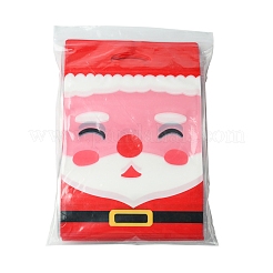 Christmas Theme Rectangle Plastic Zip Top Candy Storage Bags&nbsp;OPP-FS0001-11