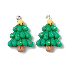 Christmas Theme Opaque Resin Pendants&nbsp;FIND-E025-15