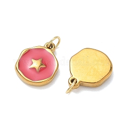 304 Stainless Steel Enamel Pendants&nbsp;STAS-K330-22G-01