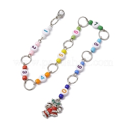 3Pcs Christmas Theme Knitting Row Counter Chains & Locking Stitch Markers Kits&nbsp;HJEW-JM01338-01