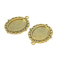 Tibetan Style Alloy Pendant Cabochon Settings&nbsp;PALLOY-Q304-50AG-LF