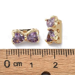 Brass Pave Cubic Zirconia Multi-Strand Links&nbsp;FIND-Z029-12D