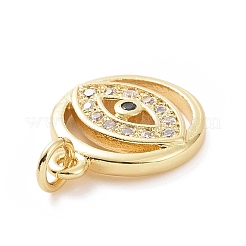 Brass Micro Pave Cubic Zirconia Pendants&nbsp;KK-C012-20G