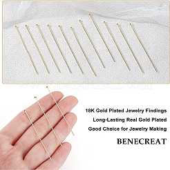 100Pcs Brass Flat Head Pins&nbsp;KK-BC0002-84A
