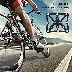Bicycle Aluminum Alloy Flat Self Locking Pedal&nbsp;TOOL-WH0132-12A