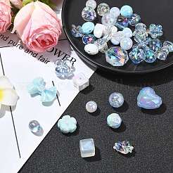 Opaque Acrylic Beads&nbsp;OACR-CJC0007-09