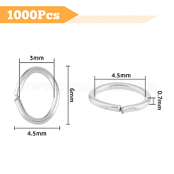 1000Pcs 304 Stainless Steel Open Jump Rings&nbsp;STAS-DC0011-95