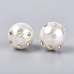 ABS Plastic Imitation Pearl Round Beads&nbsp;SACR-T017-76B