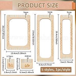 5Pcs 5 Styles Mini Bookmark Weaving Tool&nbsp;FIND-BC0019-20