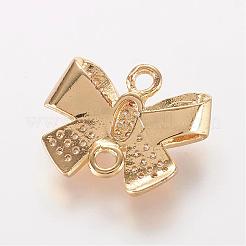 Brass Micro Pave Cubic Zirconia Links&nbsp;ZIRC-K062-06