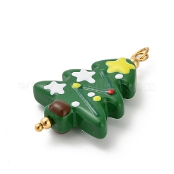 Christmas Handmade Lampwork Pendants&nbsp;LS-STAS-C147-03B