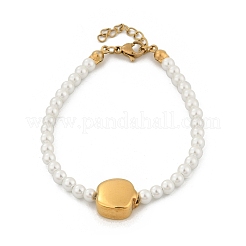 Plastic Imitation Pearl Beads Bracelets for Women&nbsp;BJEW-M056-11G