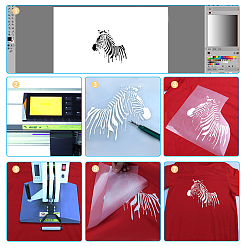 A4 Matte Vinyl Transfer Film&nbsp;DIY-OC0005-64