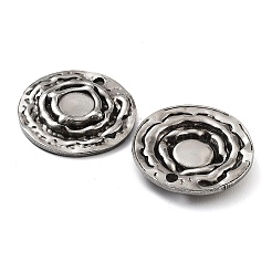 201 Stainless Steel Pendant Cabochon Settings&nbsp;STAS-Z057-09AS