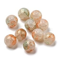 Transparent Crackle Glass Beads&nbsp;GLAA-D012-02D