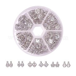 Cubic Zirconia Alloy Charms Sets&nbsp;ZIRC-PH0001-01P